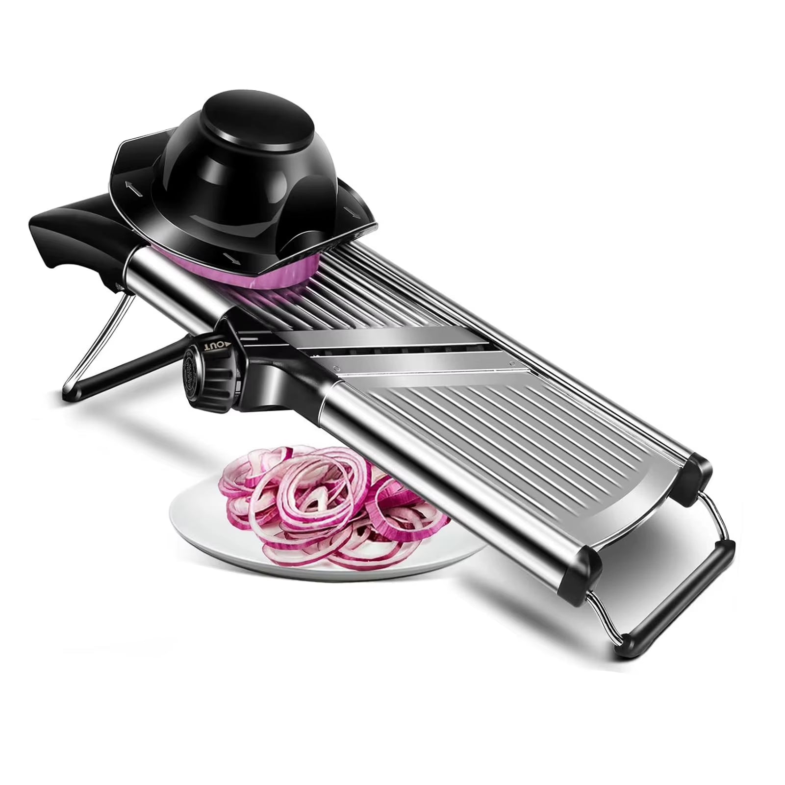 Multi-Function Adjustable Mandoline Slicer Stainless Steel Vegetable Slicer Chopper Cutter for Potato Tomato Onion Carrot