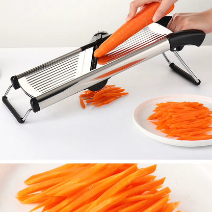 Multi-Function Adjustable Mandoline Slicer Stainless Steel Vegetable Slicer Chopper Cutter for Potato Tomato Onion Carrot