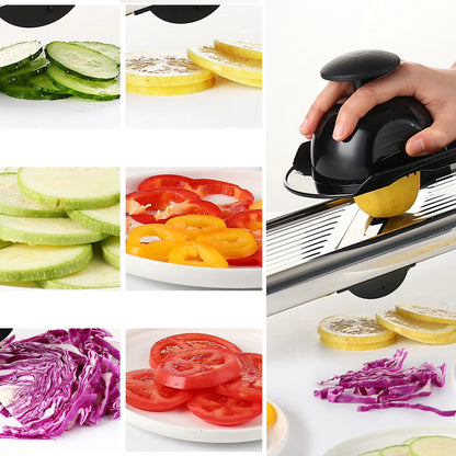 Multi-Function Adjustable Mandoline Slicer Stainless Steel Vegetable Slicer Chopper Cutter for Potato Tomato Onion Carrot